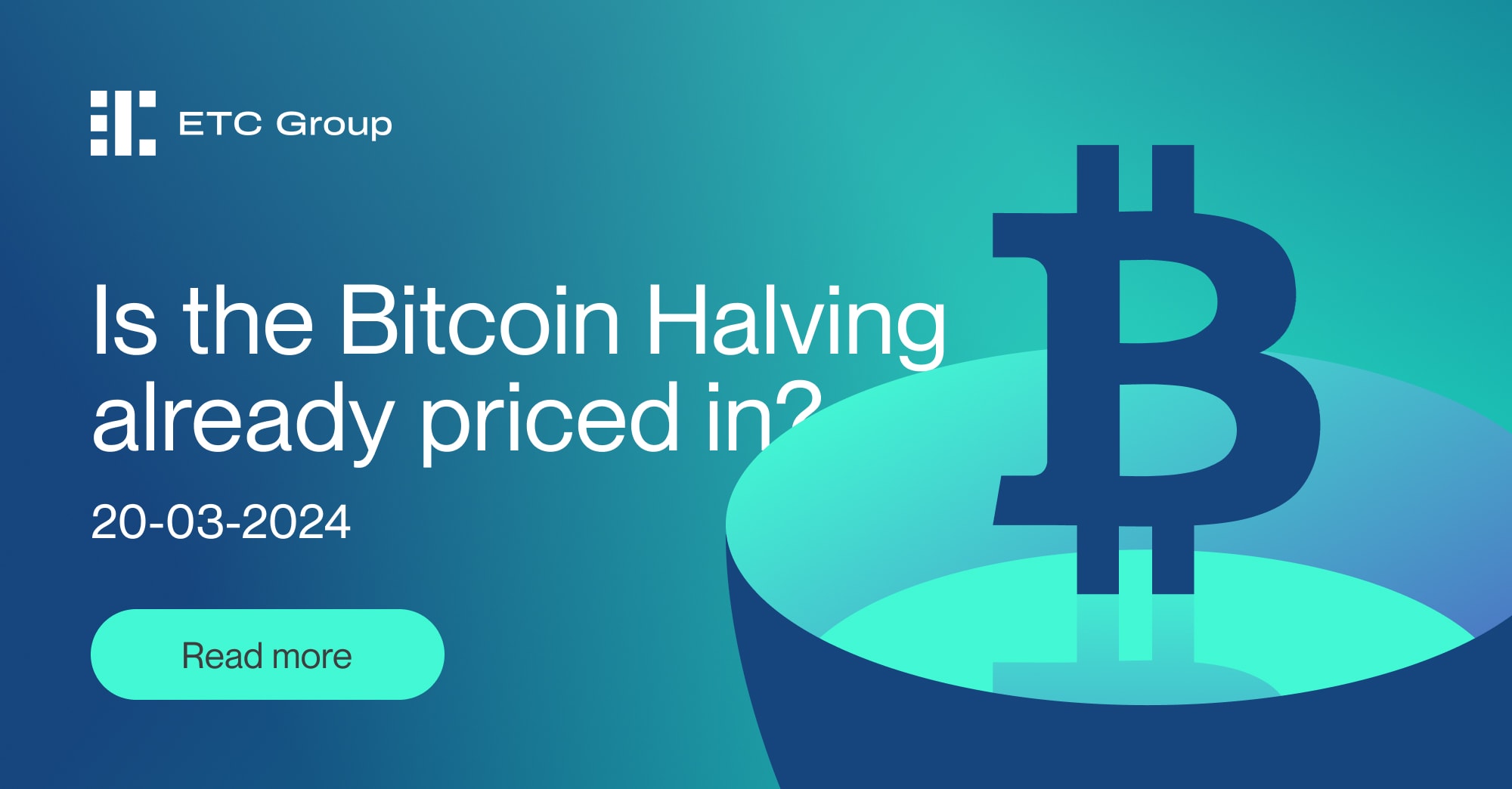 Is the Bitcoin Halving already priced in? | Bitwise