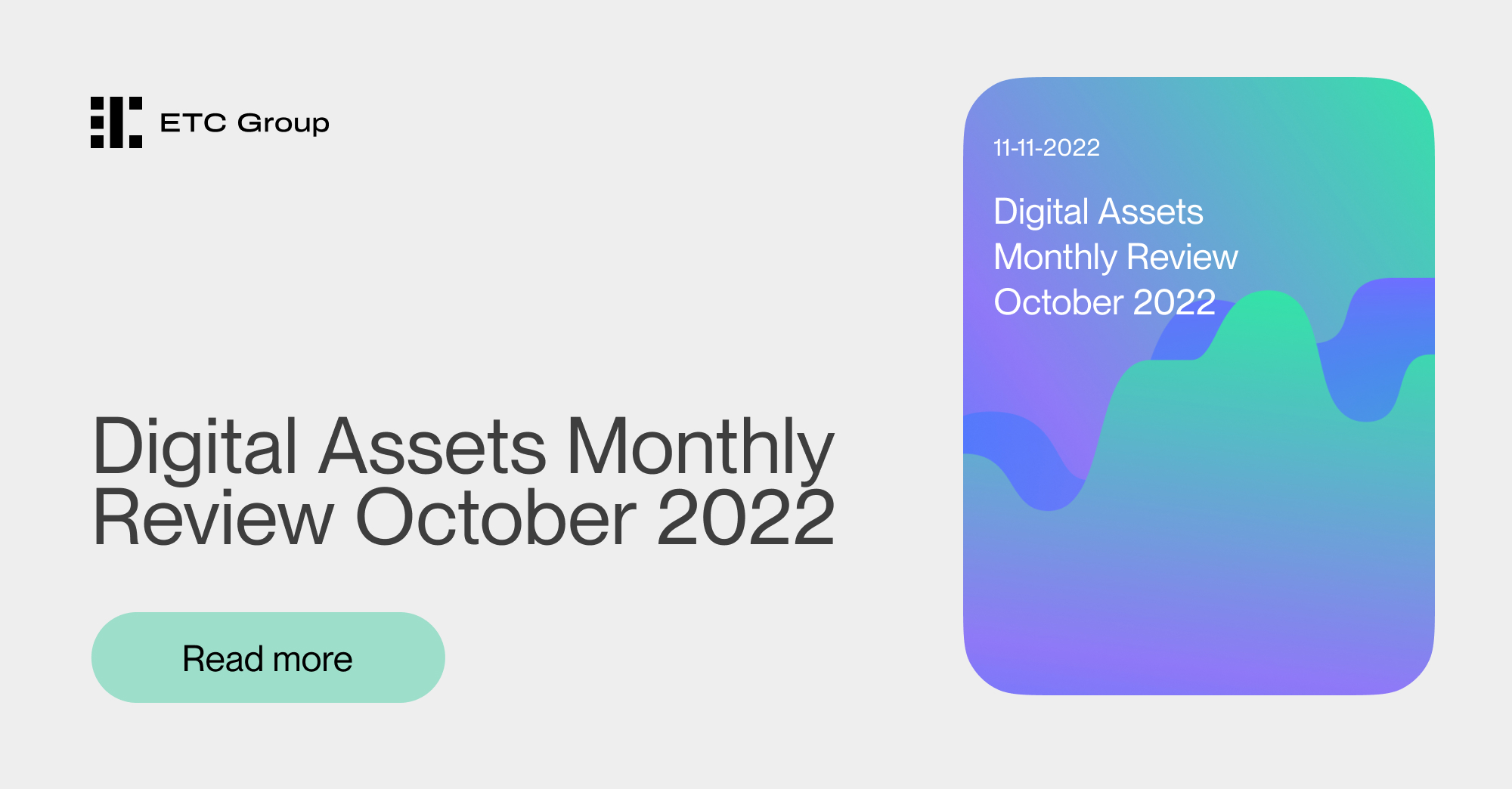 Digital Assets Monthly Review October 2022 | Bitwise