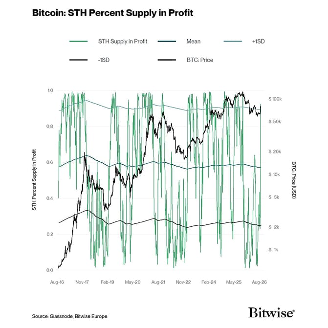 STH Percent Supply in Profit