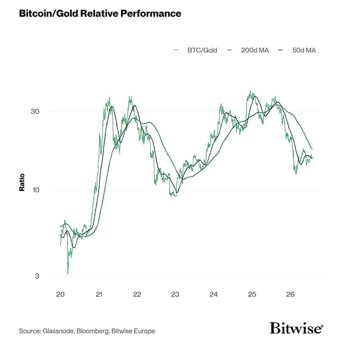 Bitcoin Gold Relative Performance