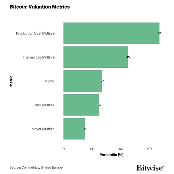 BTC Valuation Metrics Bar