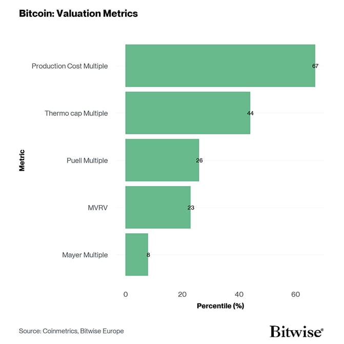 BTC Valuation Metrics Bar
