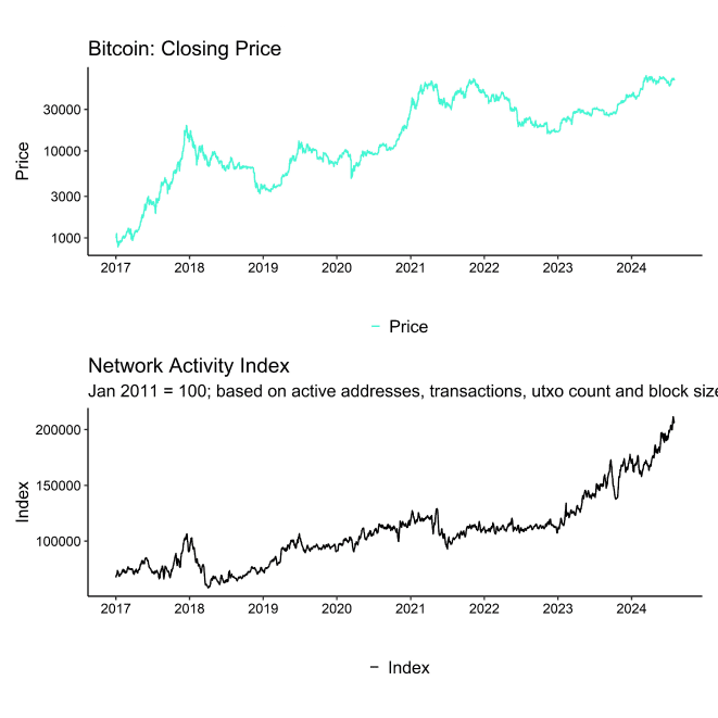 BTC Network Activity Index BTC Network Activity Index