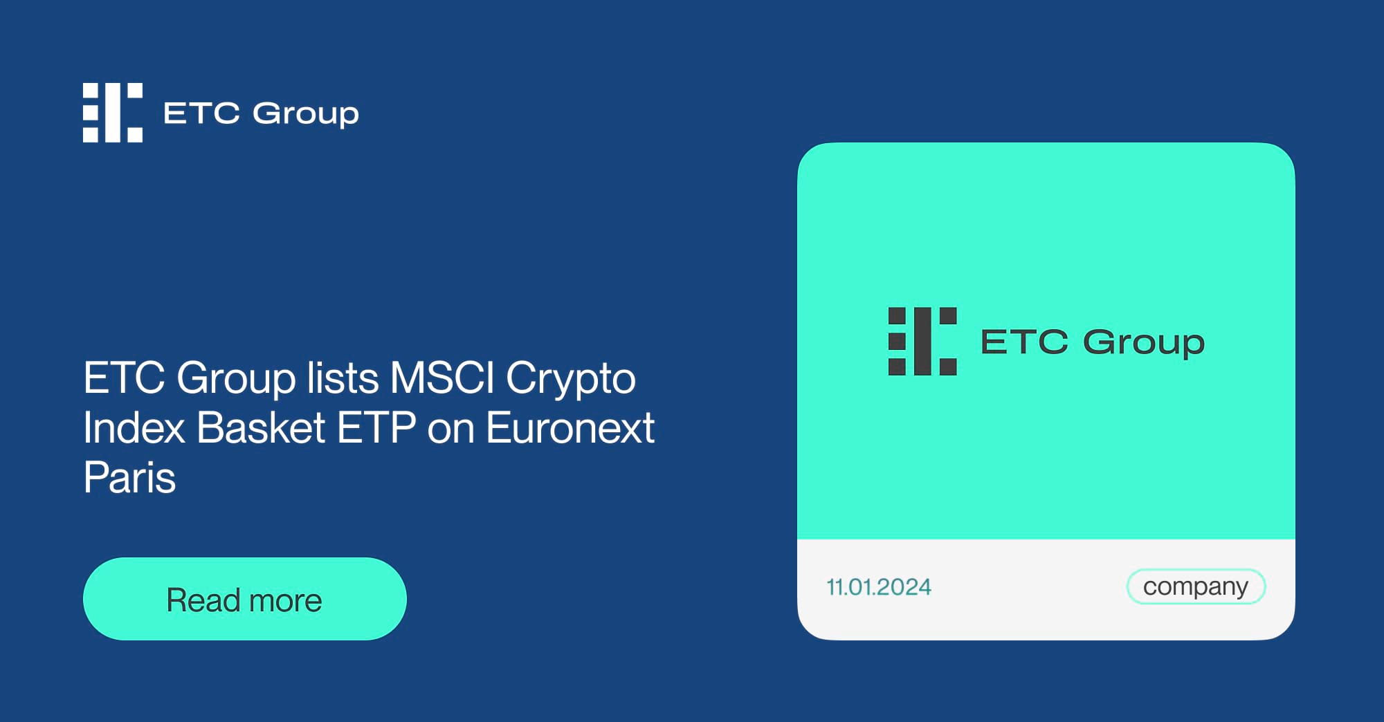 Bitwise lists MSCI Crypto Index Basket ETP on Euronext Paris | Bitwise