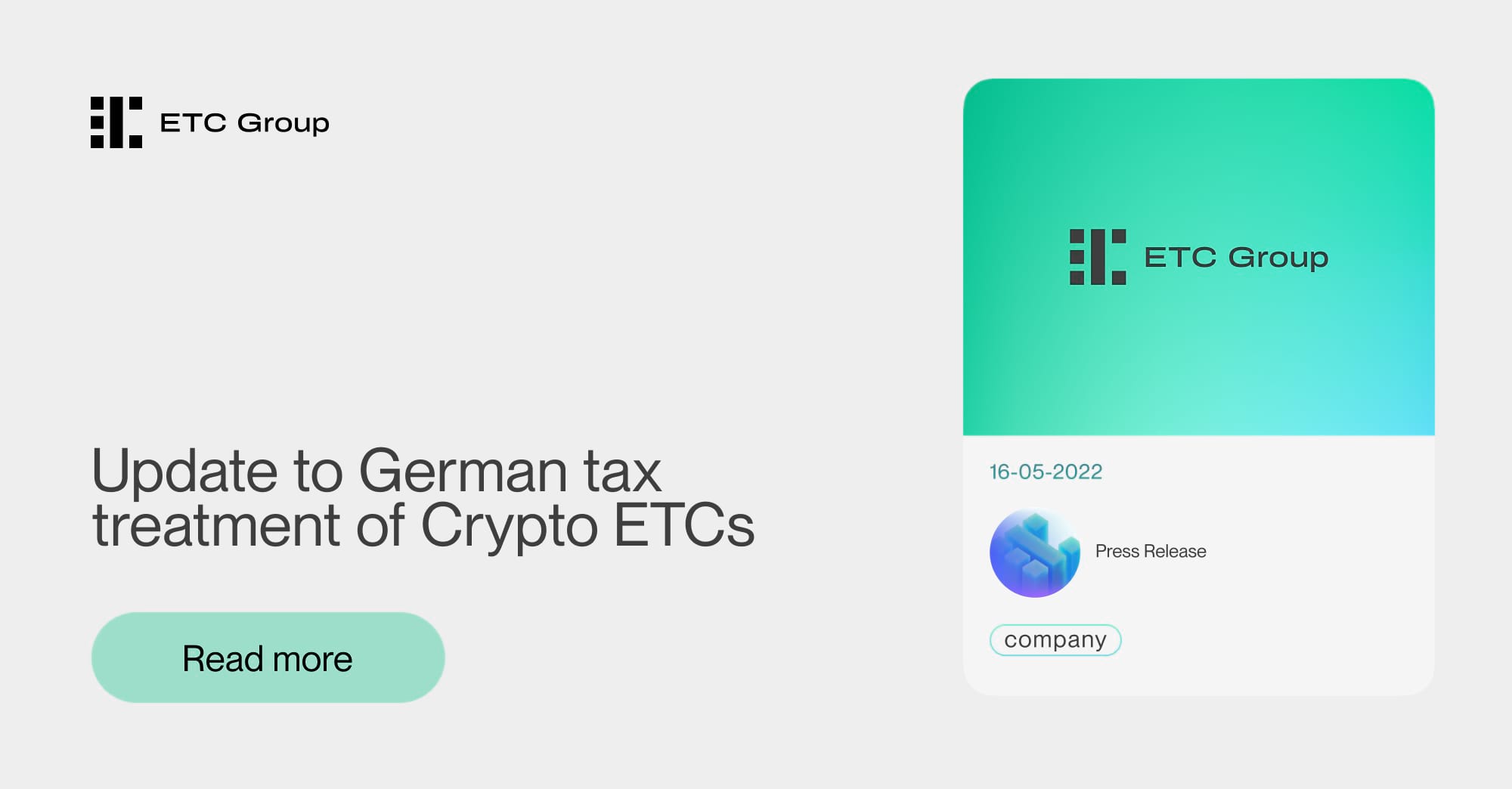 Crypto ETC investment products of the Bitwise are now tax-free after a  one-year holding period in Germany | Bitwise