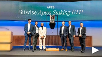 Bitwise Aptos Staking ETP lists on SIX Swiss Exchange illustration