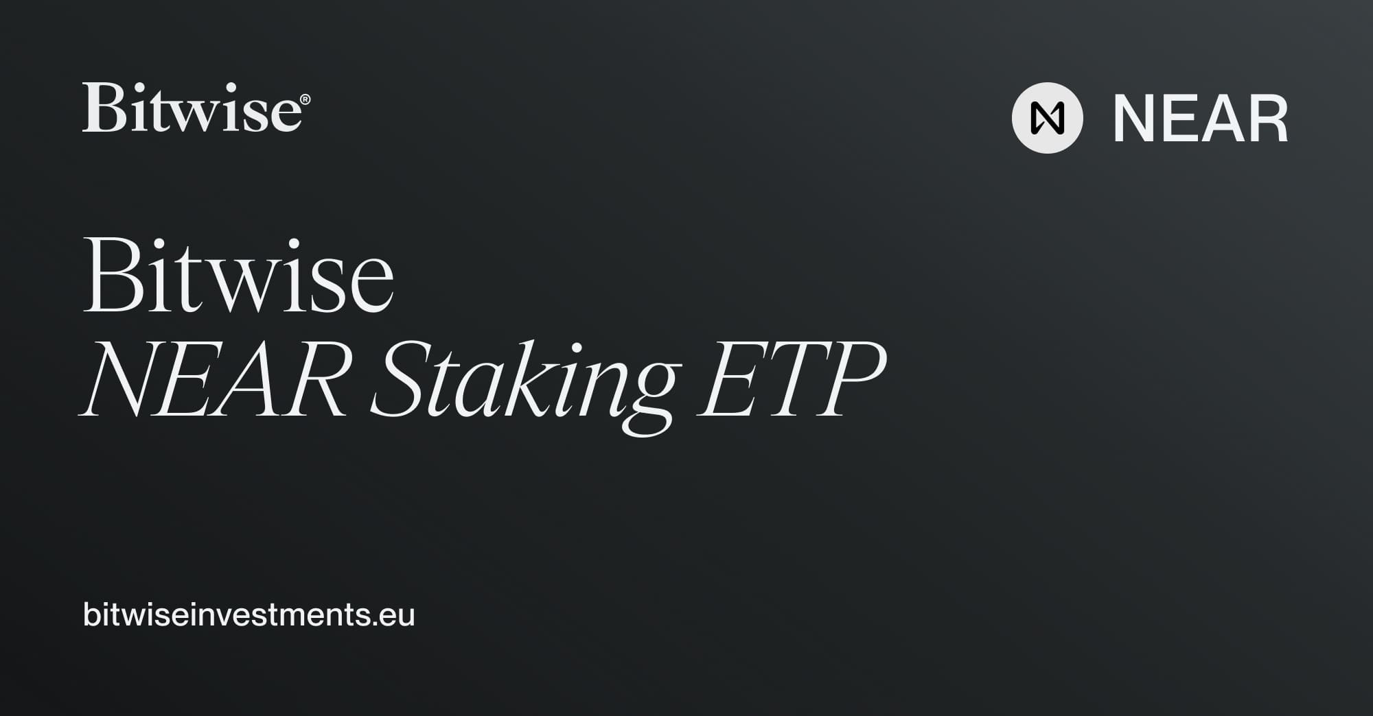 NEAR | Bitwise NEAR Staking ETP | DE000A4A5GV2 | Bitwise