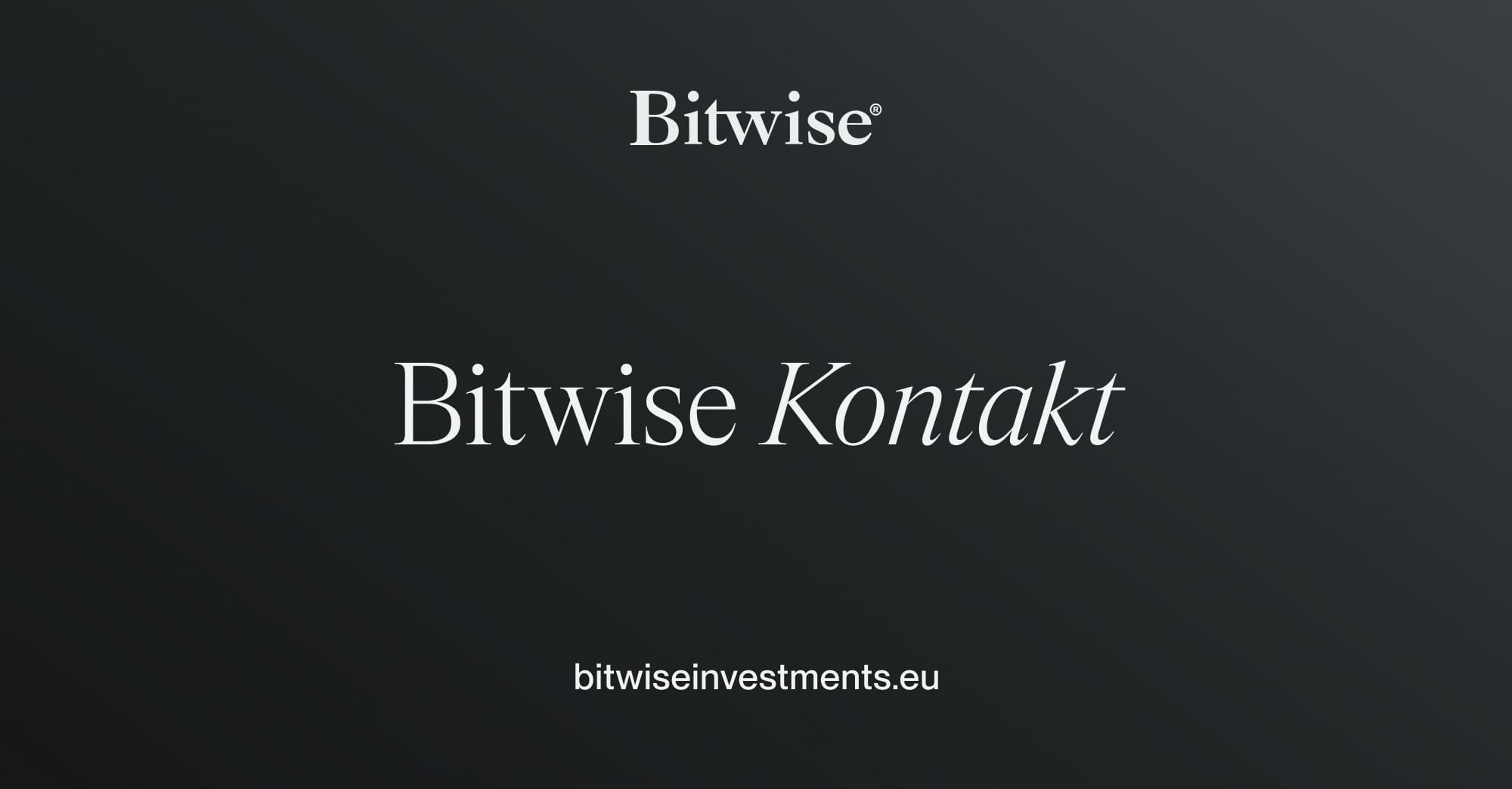Contact us | Crypto ETP | Bitwise